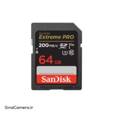 کارت حافظه SanDisk SD 64GB Extreme PRO 200MB/s