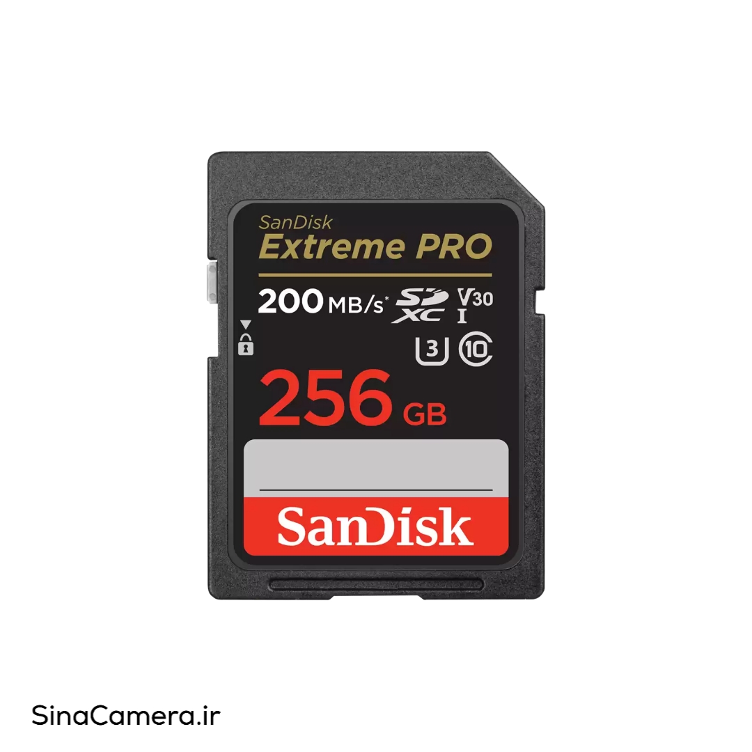کارت حافظه سندیسک Sandisk SD 256 GB 200 MB/S